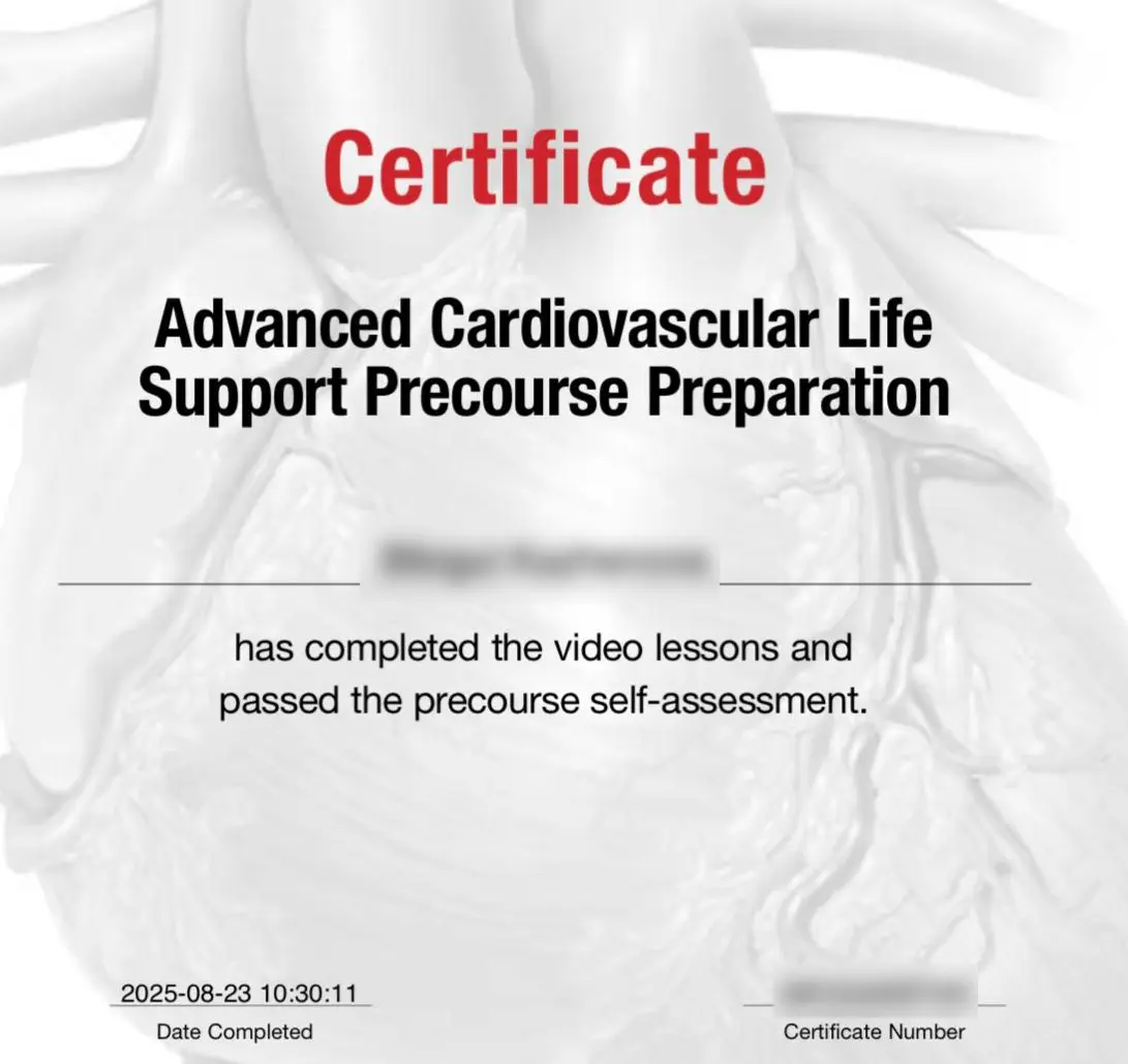 ACLS Precourse Self-Assessment